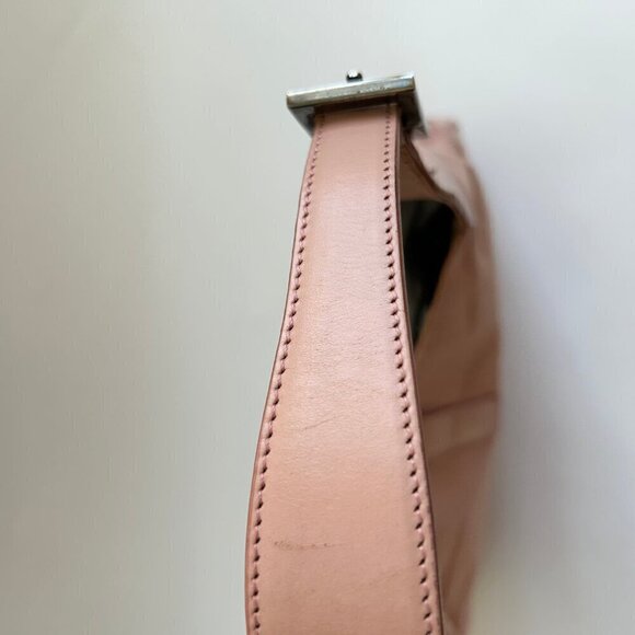 VINTAGE GUCCI JACKIE 1961 PINK CANVAS LEATHER SHOULDER BAG - Picture 6 of 10